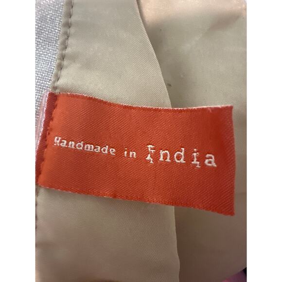 Harvest Thanksgiving fall linen runner Entry Table feast beaded embroidered - Picture 4 of 4